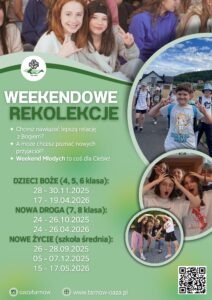 Weekendy Młodych – Rekolekcje weekendowe dla dzieci i młodzieży